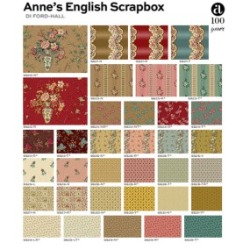 Anne's English Scrapbox Collection by Di Ford-Hall for Andover Fabrics